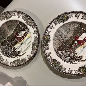 Johnson Brothers The Friendly Village 10 inch dinner plates